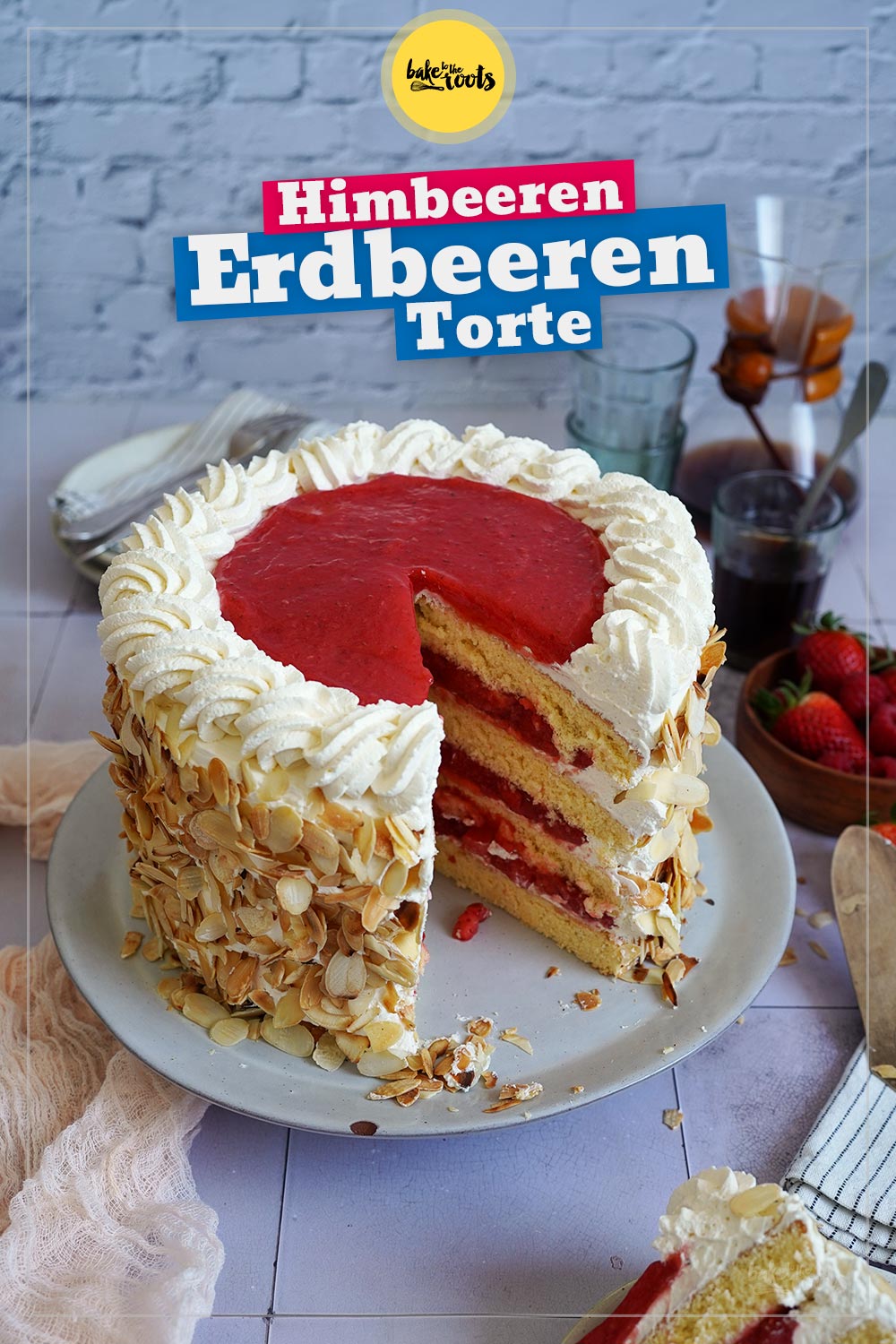 Erdbeeren & Himbeeren Torte | Bake to the roots