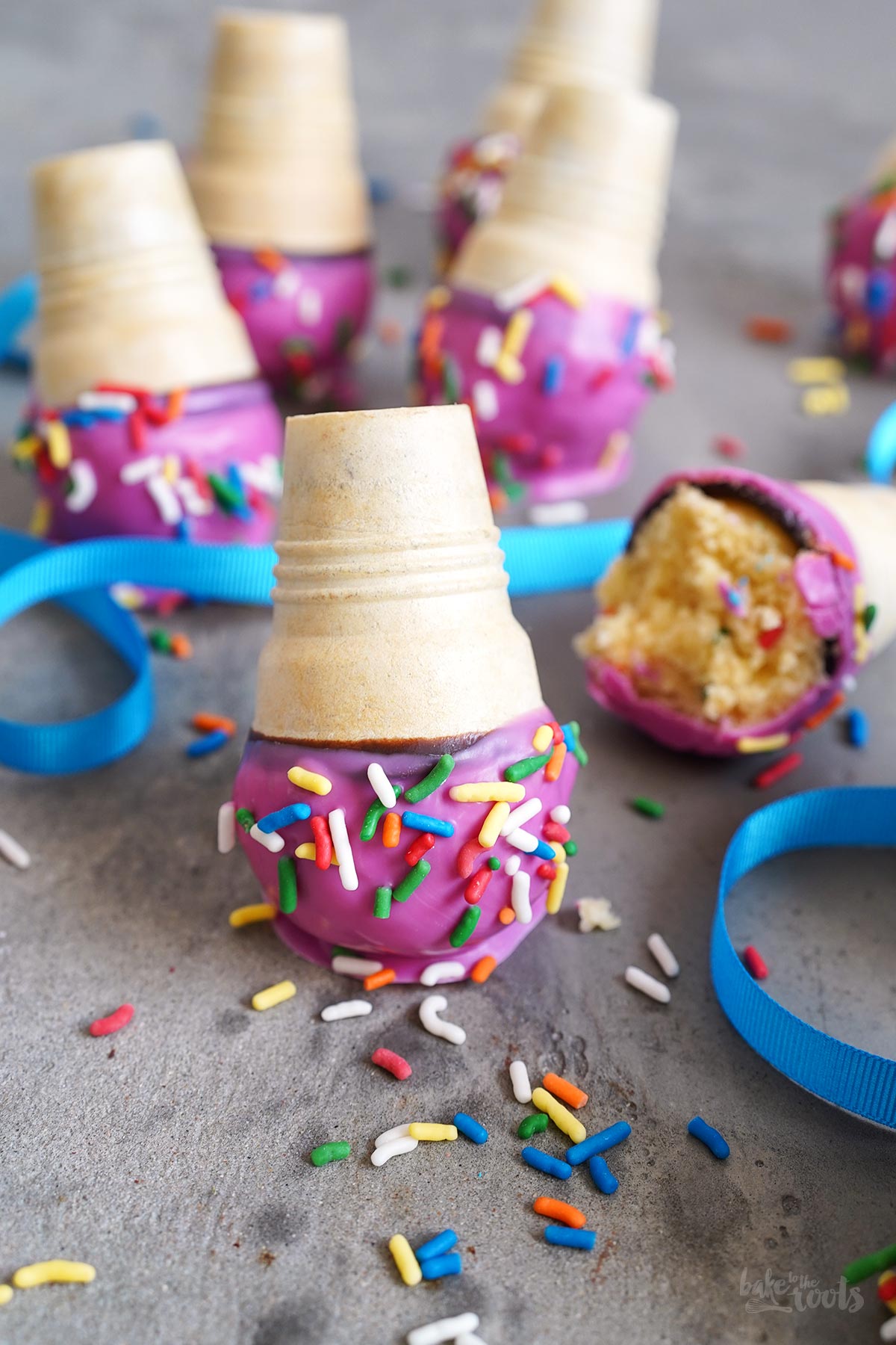 (Melting) Eiswaffel Cake Pops | Bake to the roots