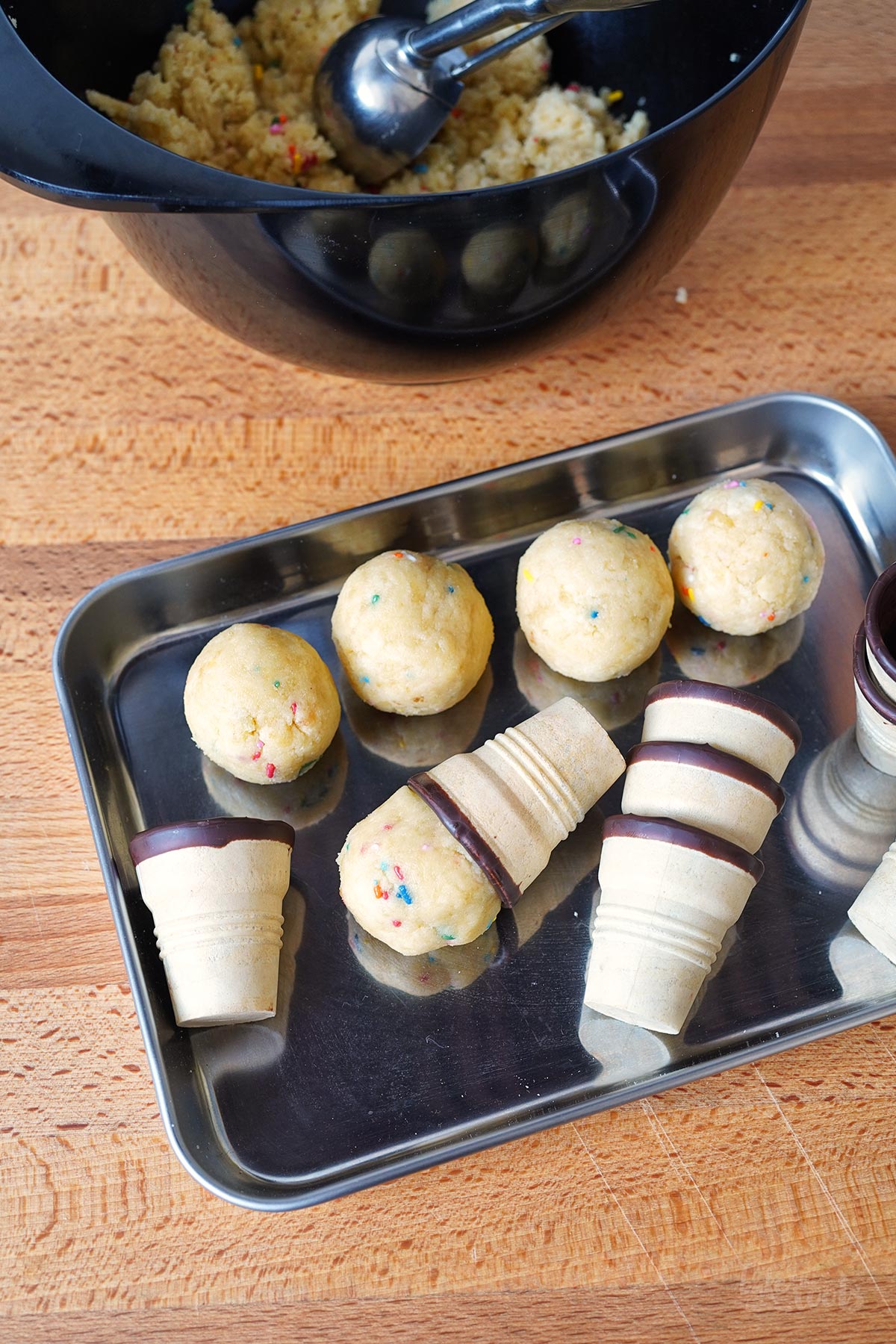 (Melting) Eiswaffel Cake Pops | Bake to the roots