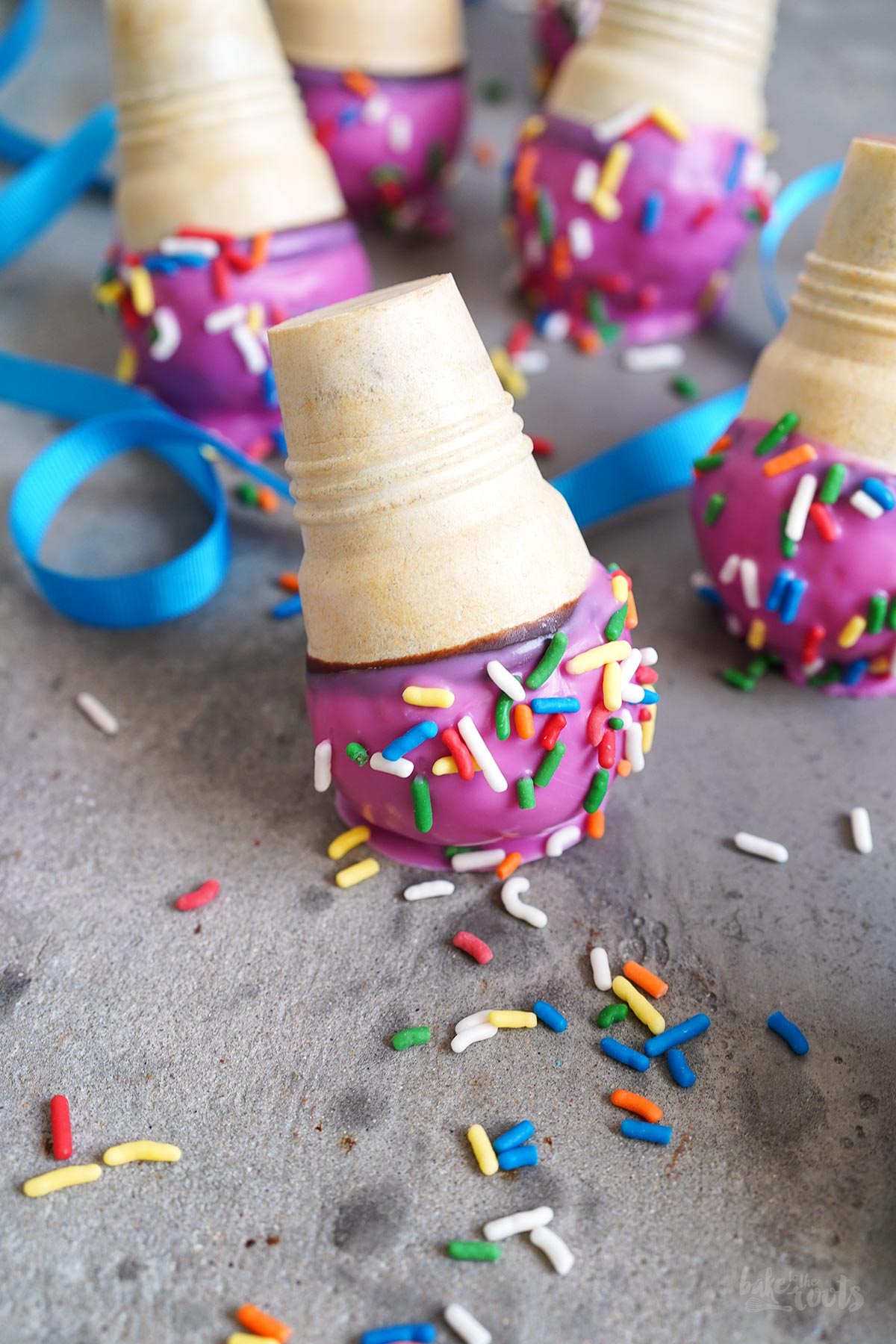 (Melting) Eiswaffel Cake Pops | Bake to the roots