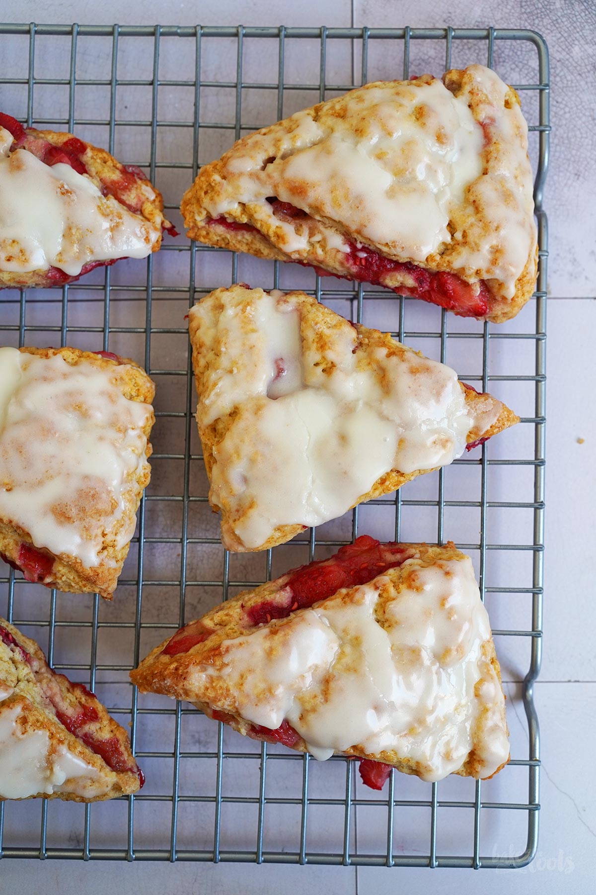 Strawberry Raspberry Scones | Bake to the roots