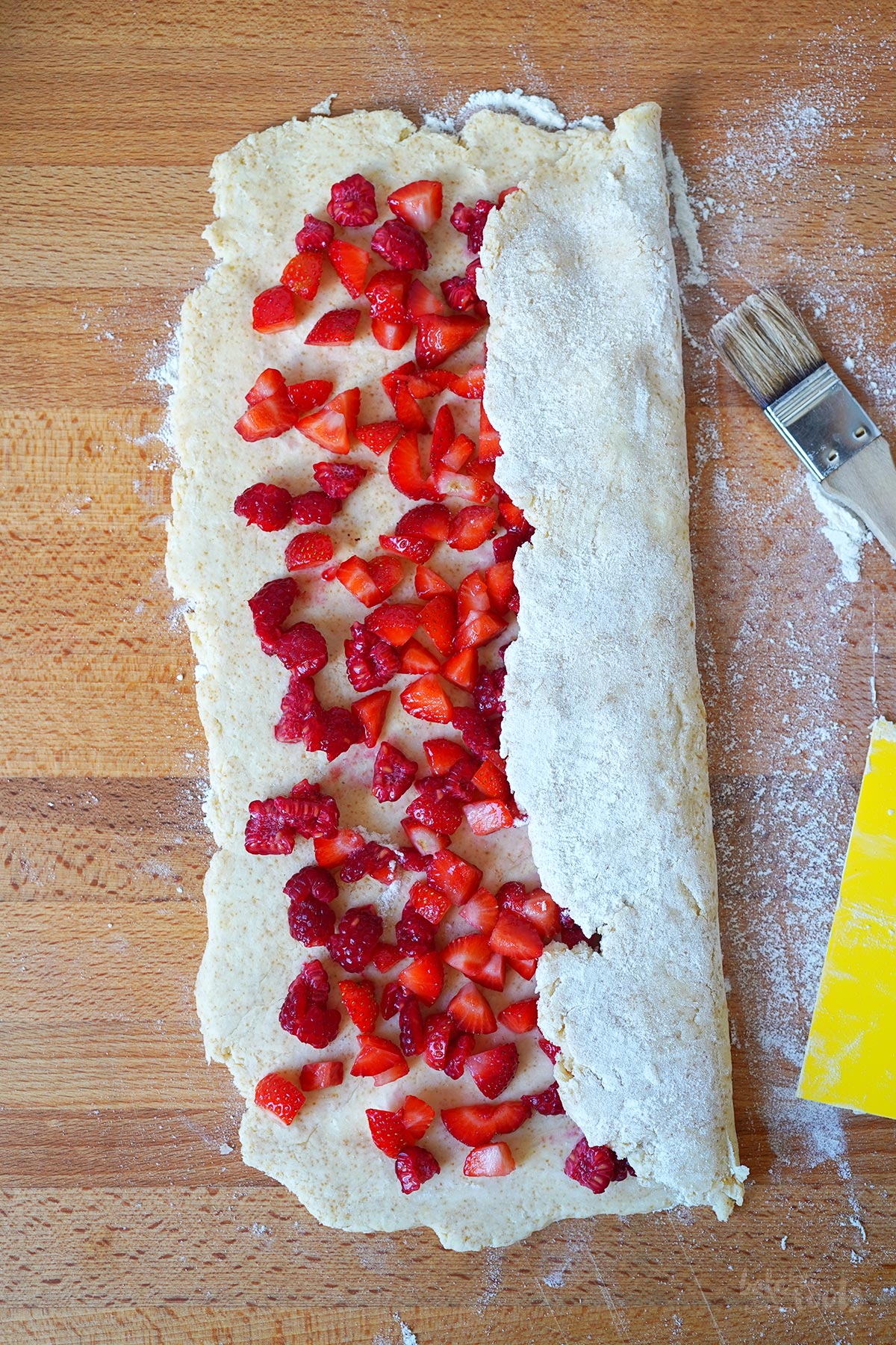 Strawberry Raspberry Scones | Bake to the roots