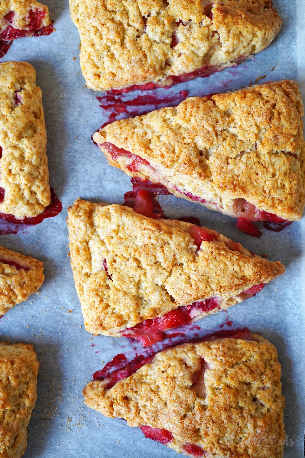Strawberry Raspberry Scones | Bake to the roots