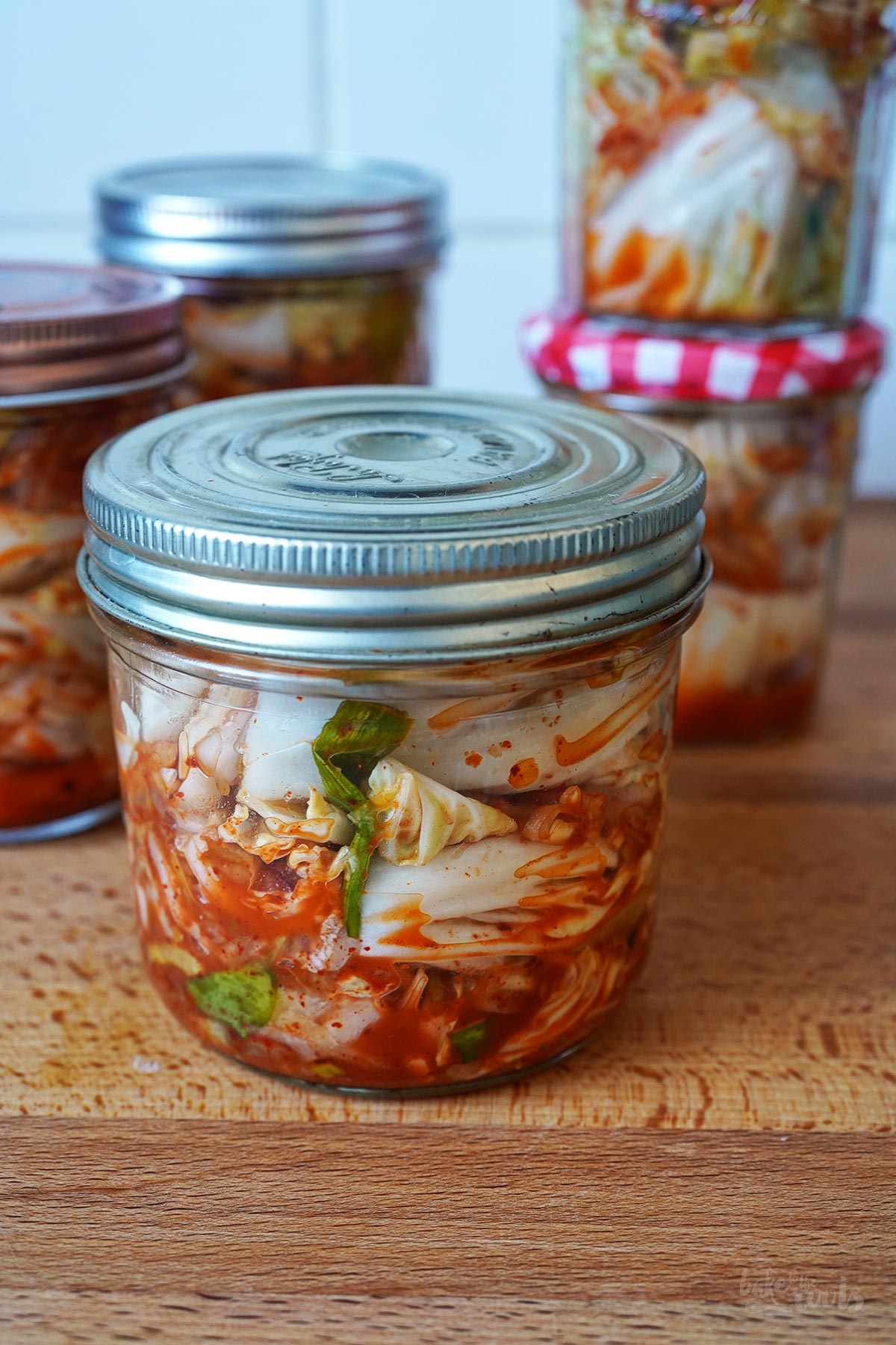 Koreanische Kimchi Pancakes mit Gochujang Dip | Bake to the roots