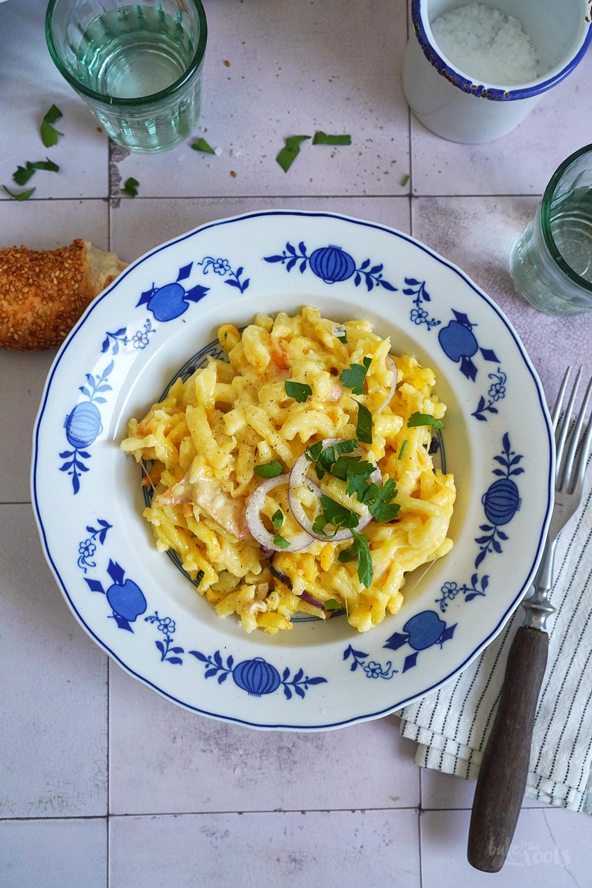 Air Fryer German Käsespätzle aka. Cheese Noodles | Bake to the roots