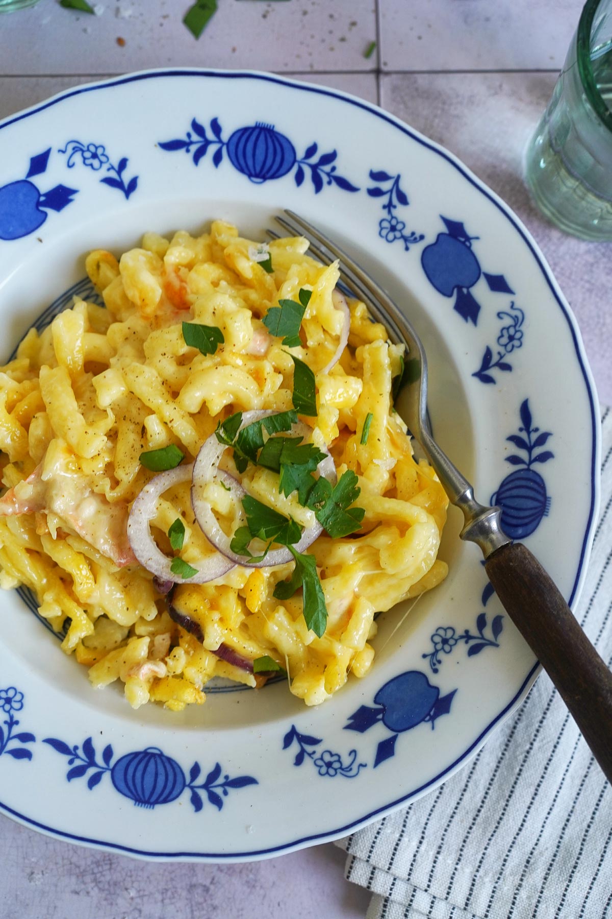 Air Fryer German Käsespätzle aka. Cheese Noodles | Bake to the roots