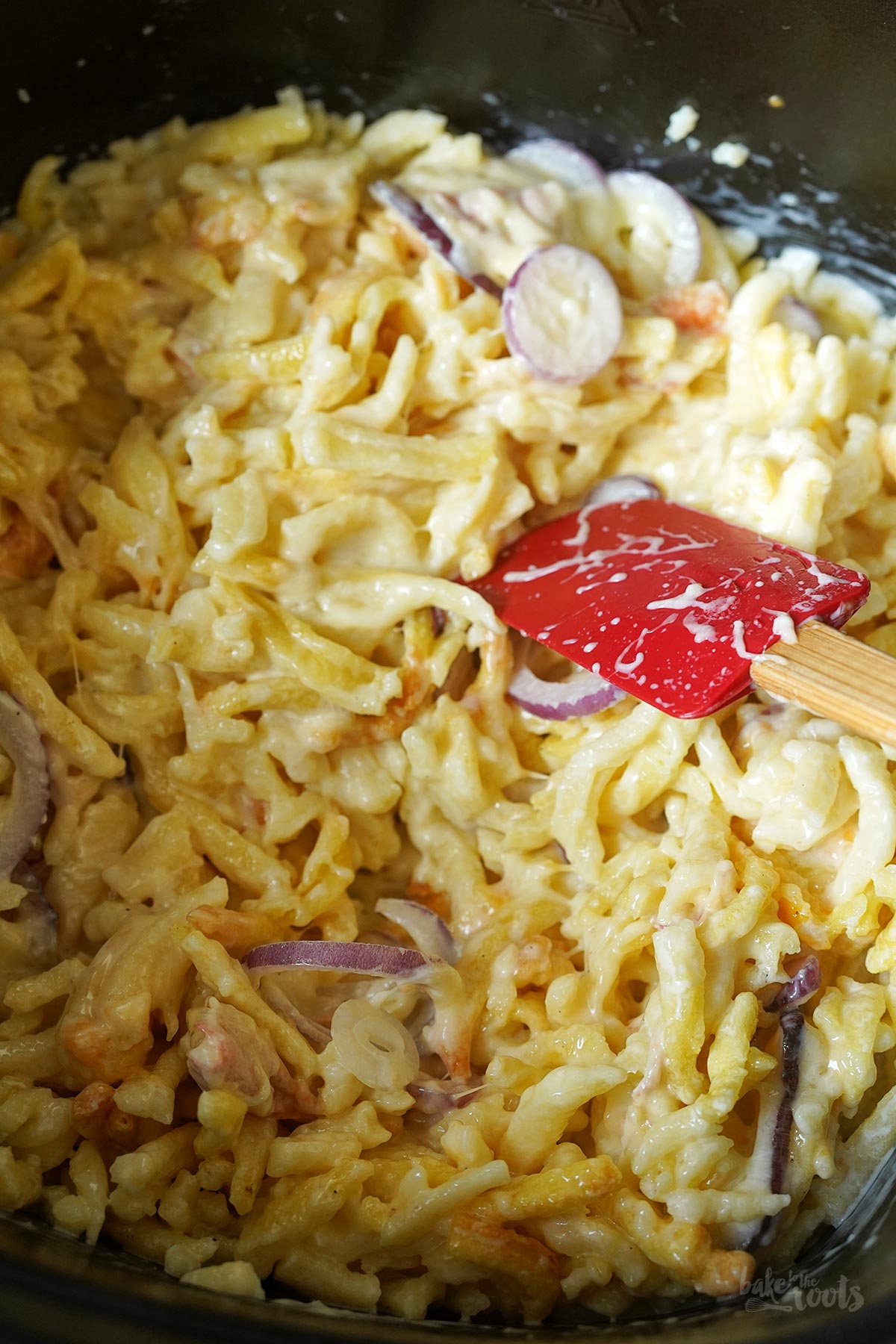 Air Fryer German Käsespätzle aka. Cheese Noodles | Bake to the roots