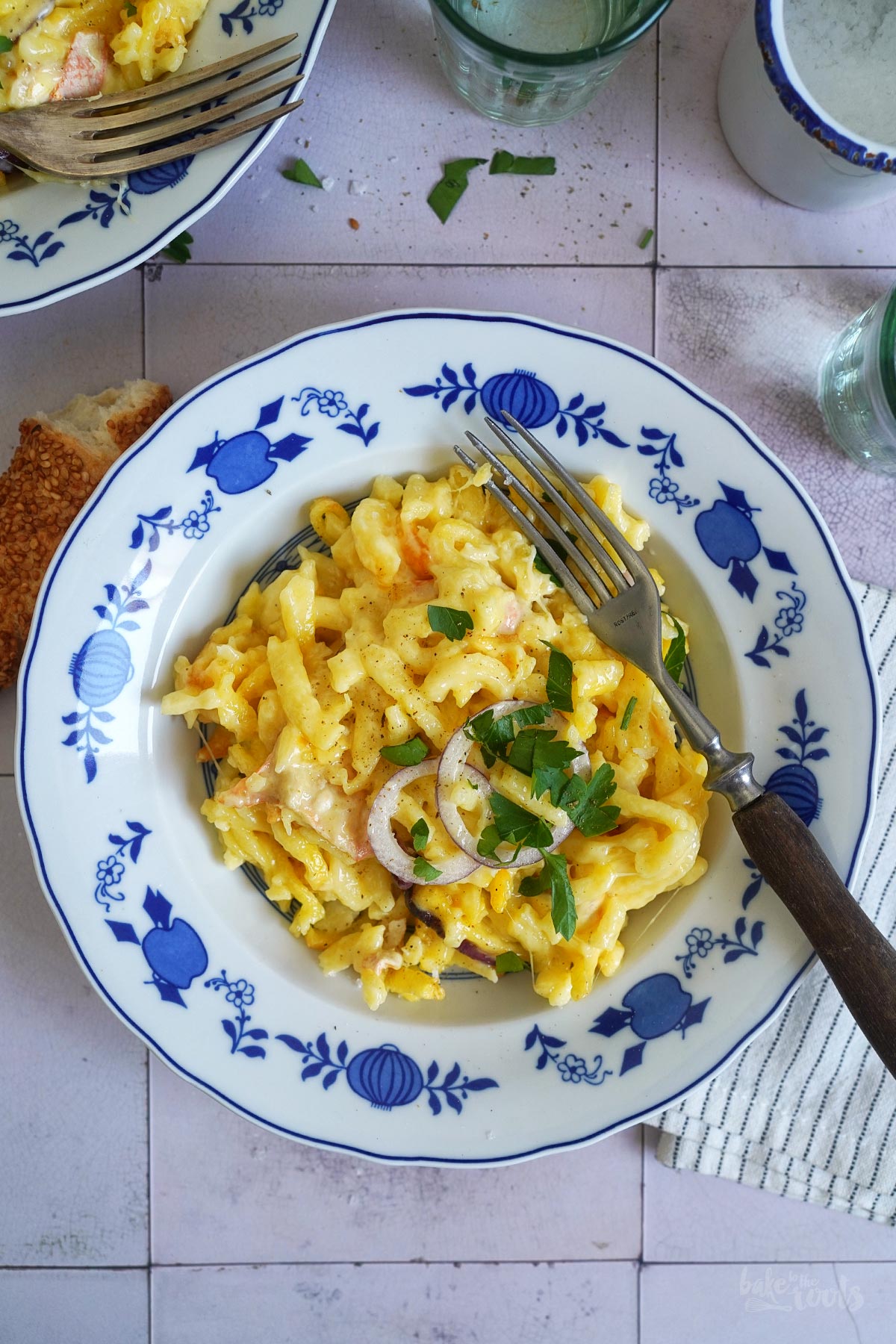 Air Fryer German Käsespätzle aka. Cheese Noodles | Bake to the roots