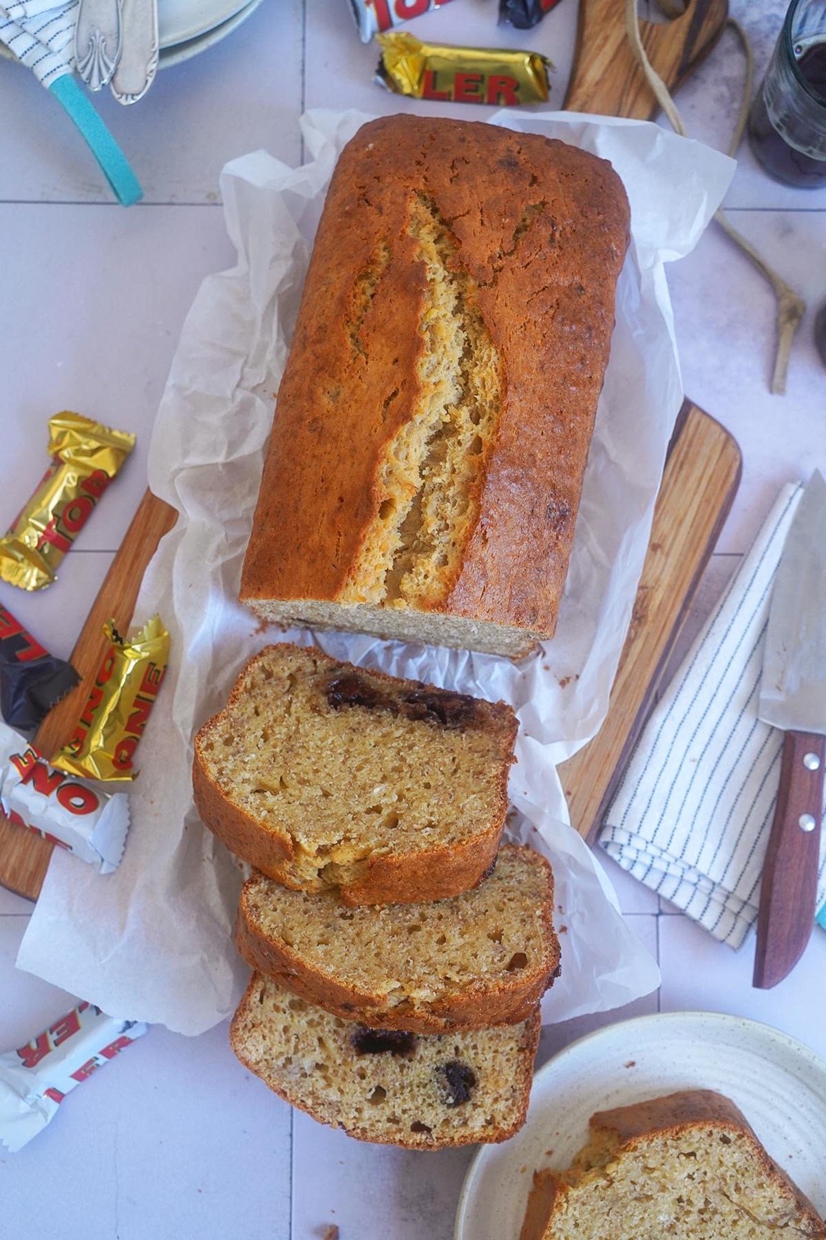 Bananenbrot mit Toblerone & Gebräunter Butter | Bake to the roots