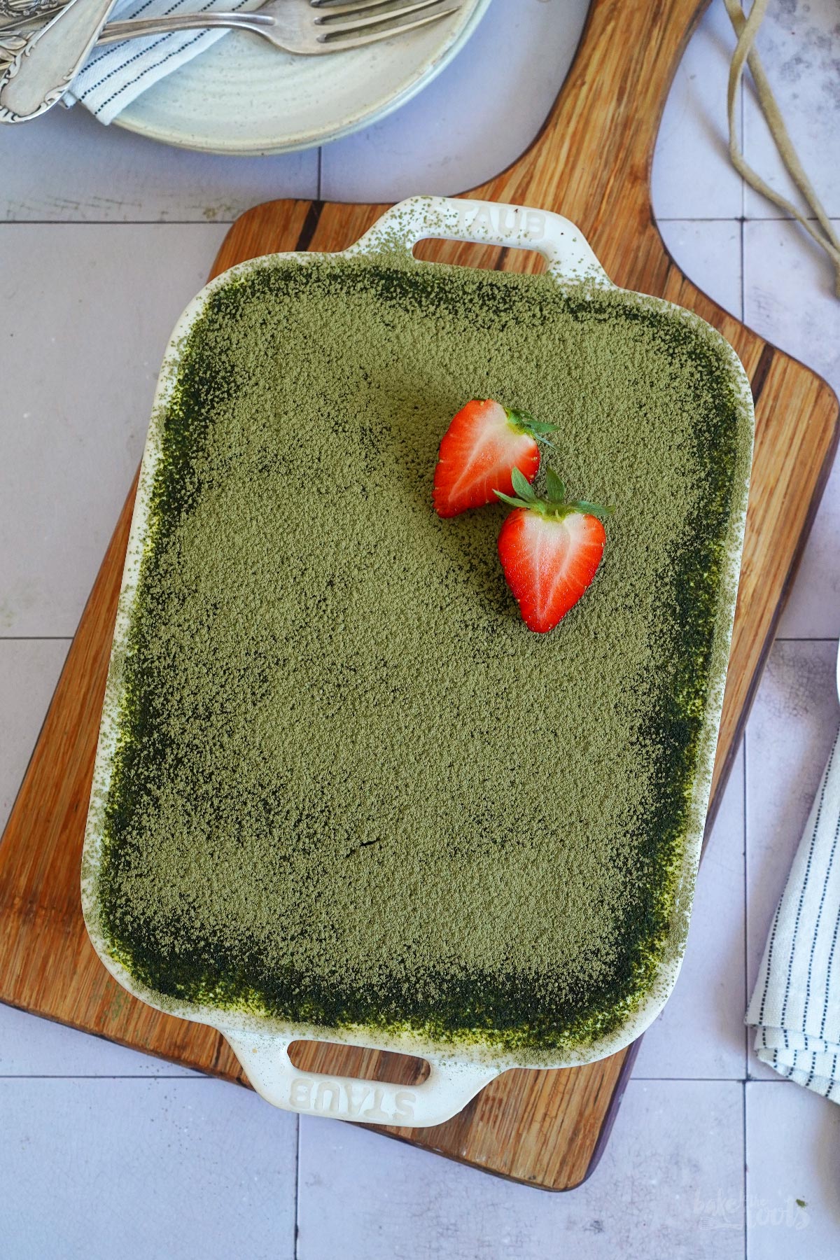 Erdbeeren & Matcha Tiramisu | Bake to the roots