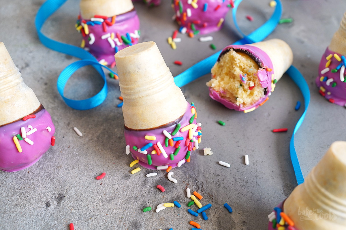 (Melting) Eiswaffel Cake Pops | Bake to the roots