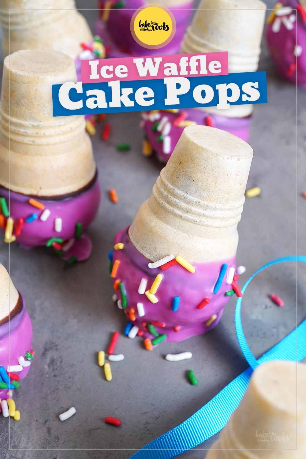 (Melting) Eiswaffel Cake Pops | Bake to the roots