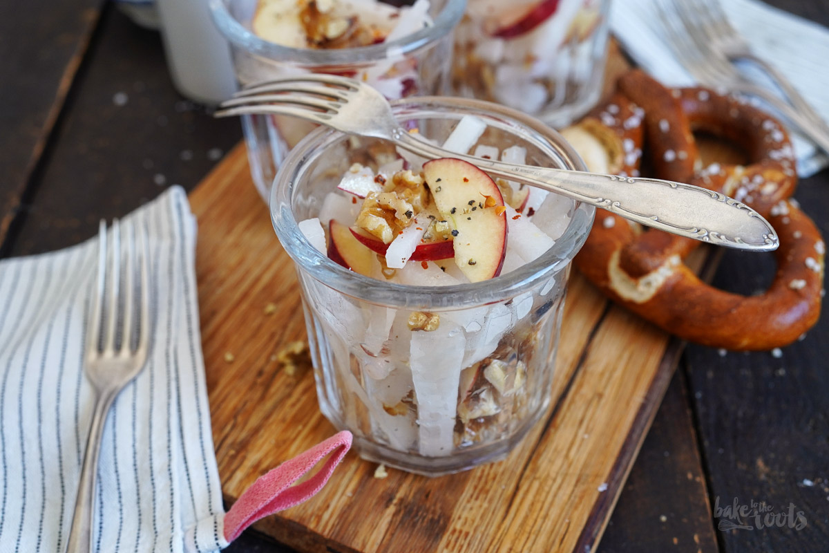 Einfacher Apfel & Rettich Salat | Bake to the roots