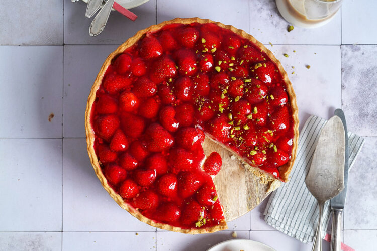 Einfache Erdbeeren Tarte | Bake to the roots