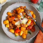 Gnocchi Pfanne mit Paprika & Hackfleisch | Bake to the roots
