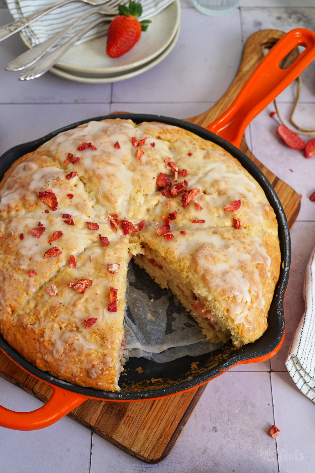 Erdbeeren Buttermilch Scones | Bake to the roots