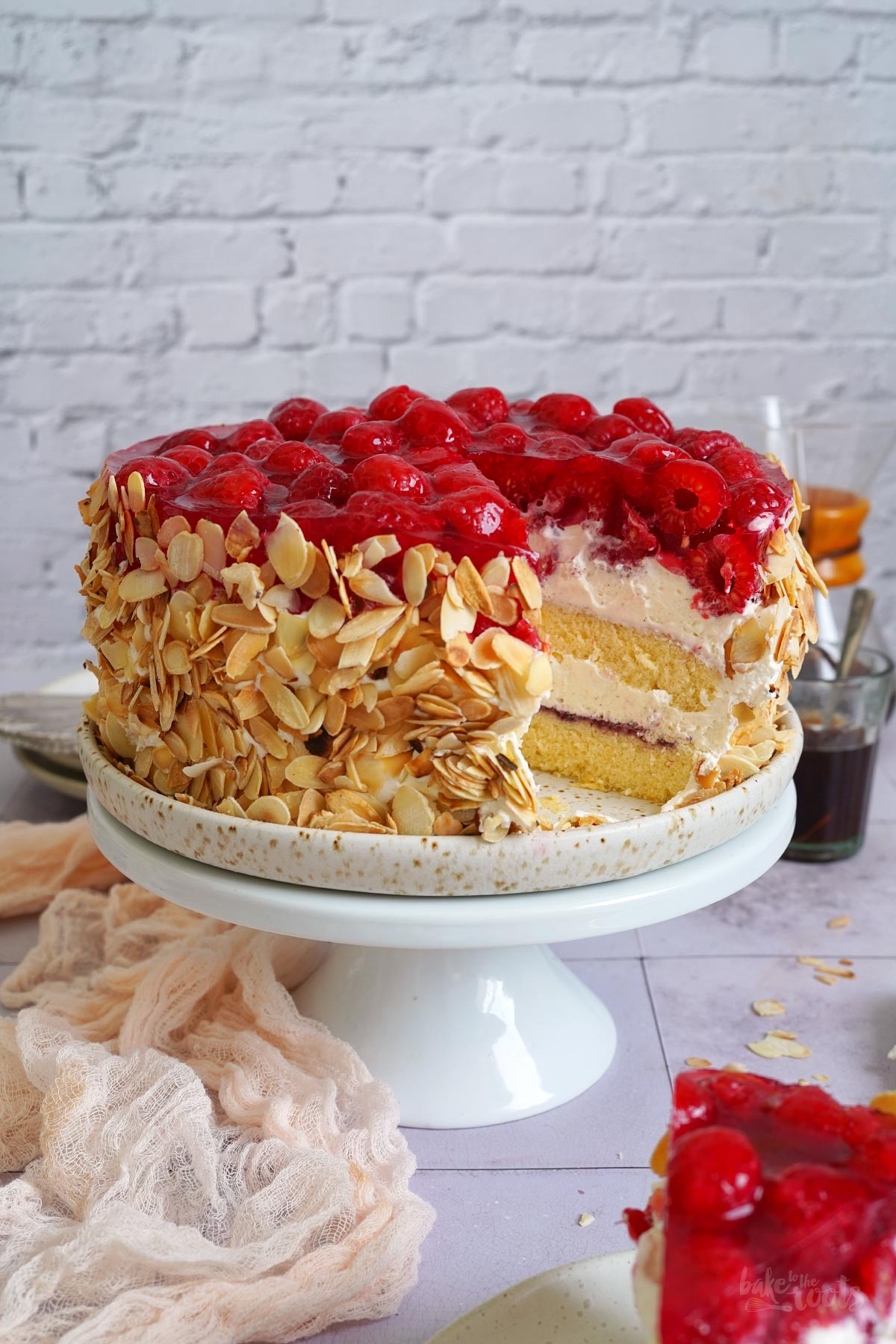 Raspberry Mascarpone Layer Cake | Bake to the roots