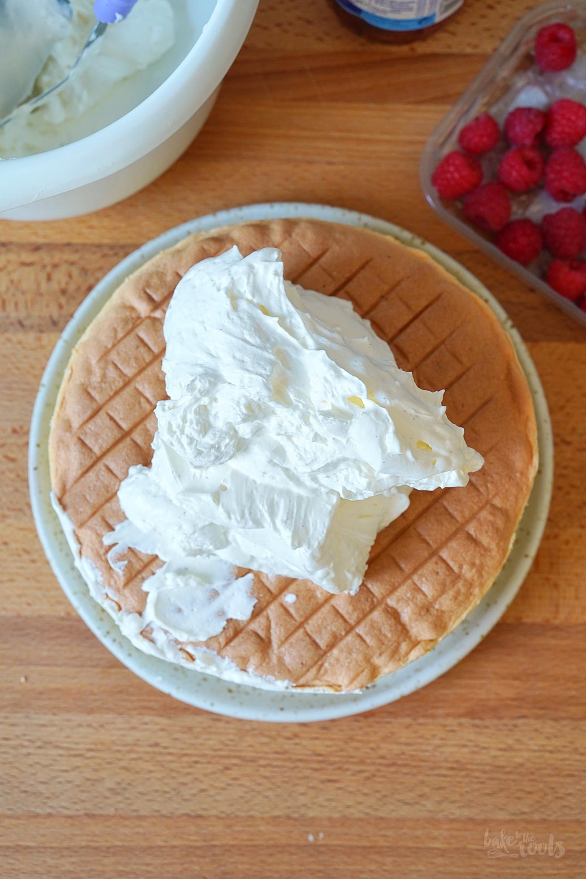 Raspberry Mascarpone Layer Cake | Bake to the roots
