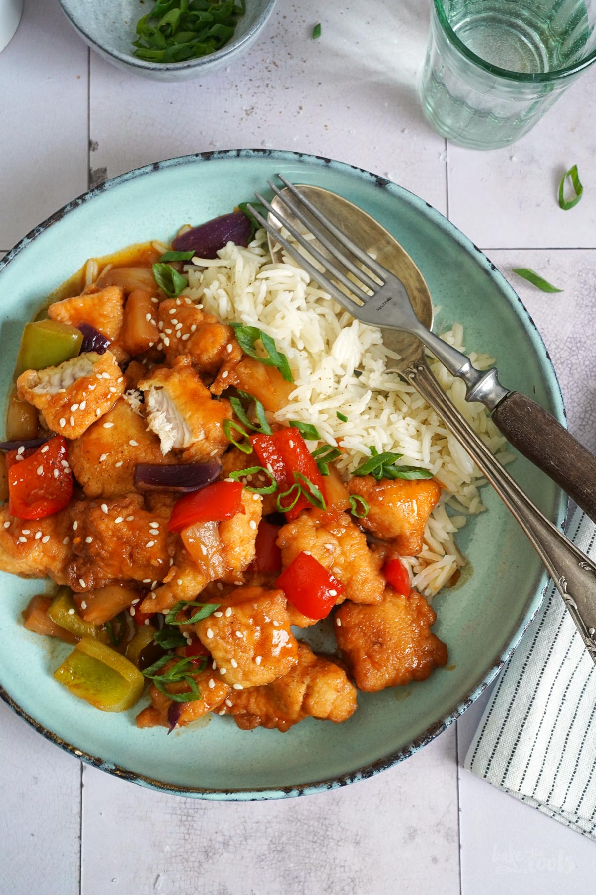 Sweet & Sour Fish Stir-fry with Rice | Bake to the roots