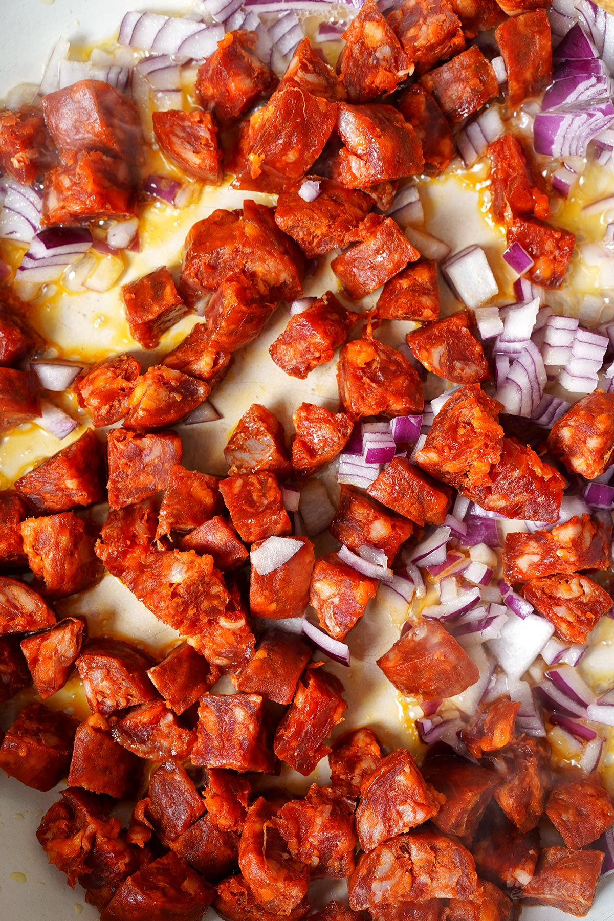 Schnelle Gnocchi mit Chorizo, Pesto Rosso & Spinat | Bake to the roots