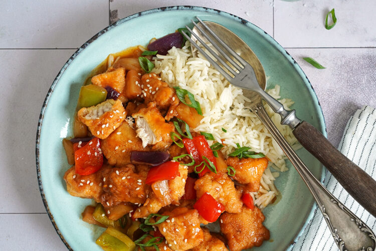 Süß-Saurer Pangasius mit Reis | Bake to the roots
