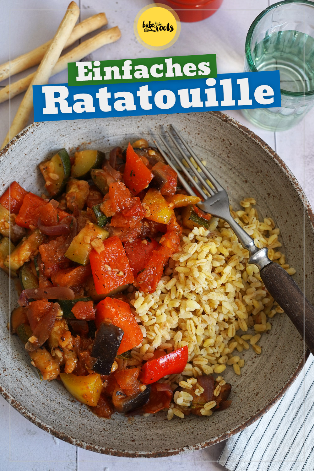 Einfaches Ratatouille mit Sonnenweizen | Bake to the roots