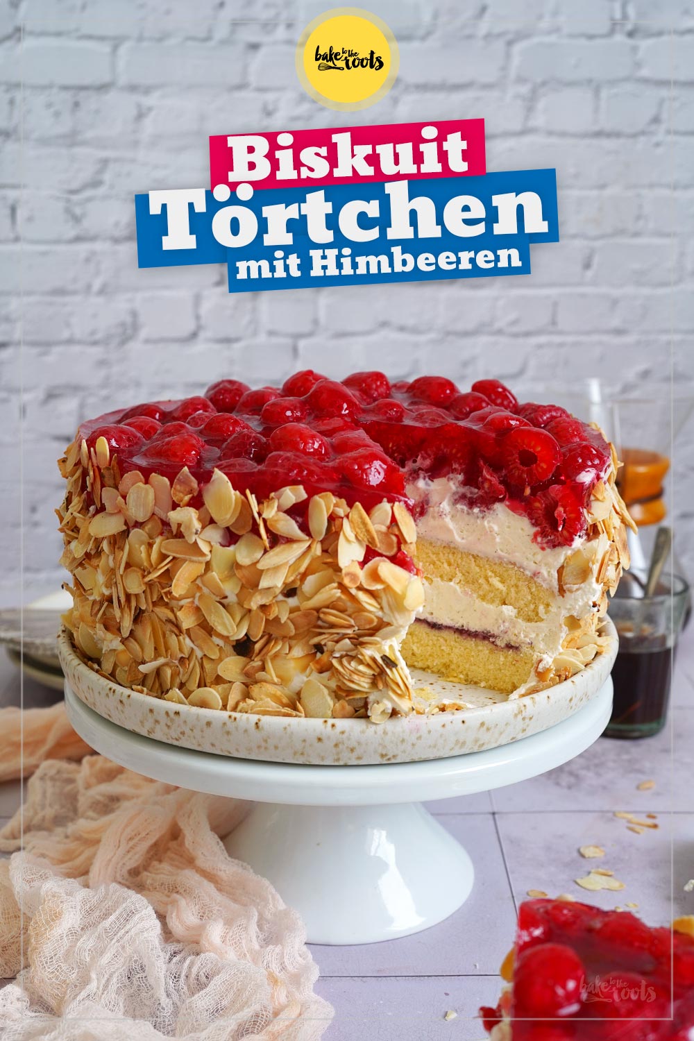 Himbeeren Mascarpone Biskuit Törtchen | Bake to the roots