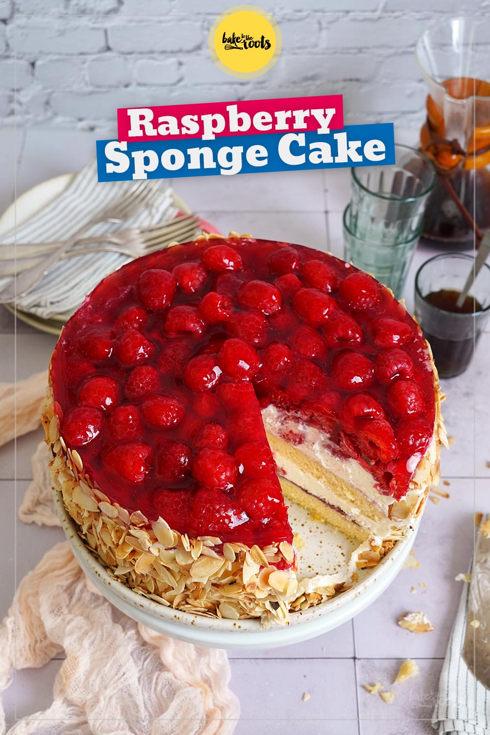 Raspberry Mascarpone Layer Cake | Bake to the roots