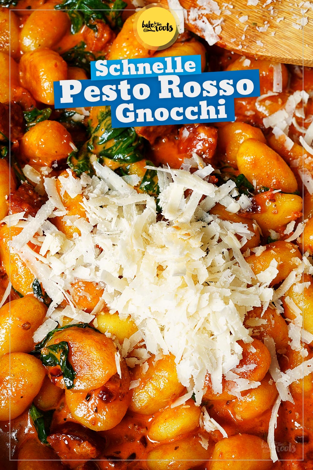Schnelle Gnocchi mit Chorizo, Pesto Rosso & Spinat | Bake to the roots