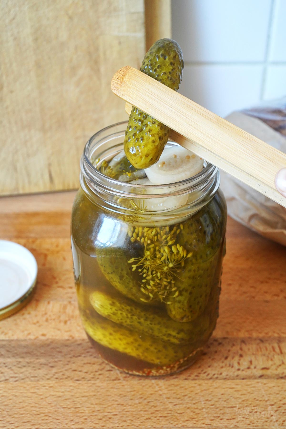 Homemade Pickled Gherkins with Yellow Dill & Mustard Seeds | Bake to the roots