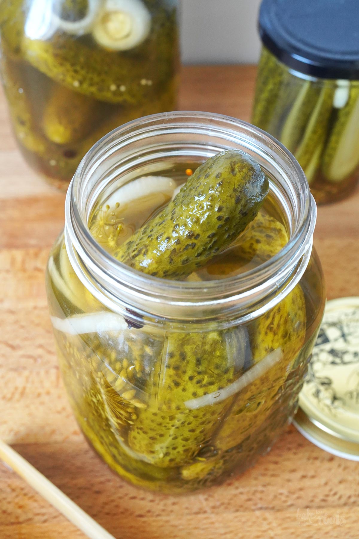 Homemade Pickled Gherkins with Yellow Dill & Mustard Seeds | Bake to the roots