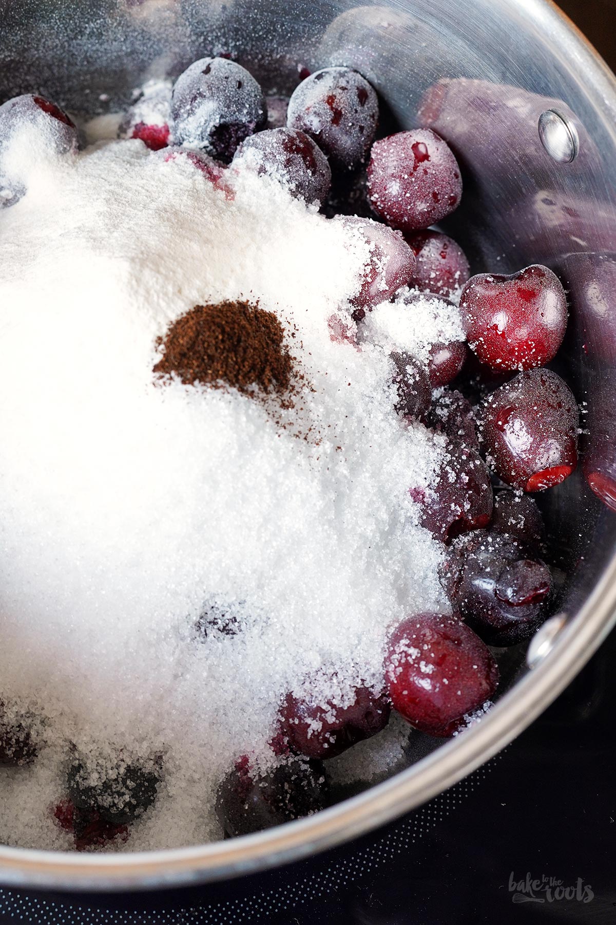 Einfache Kirschmarmelade mit Vanille (zuckerfrei) | Bake to the roots
