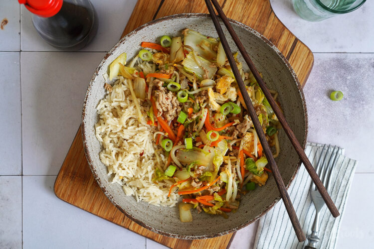 Einfache Chinakohl Hackfleisch Pfanne | Bake to the roots