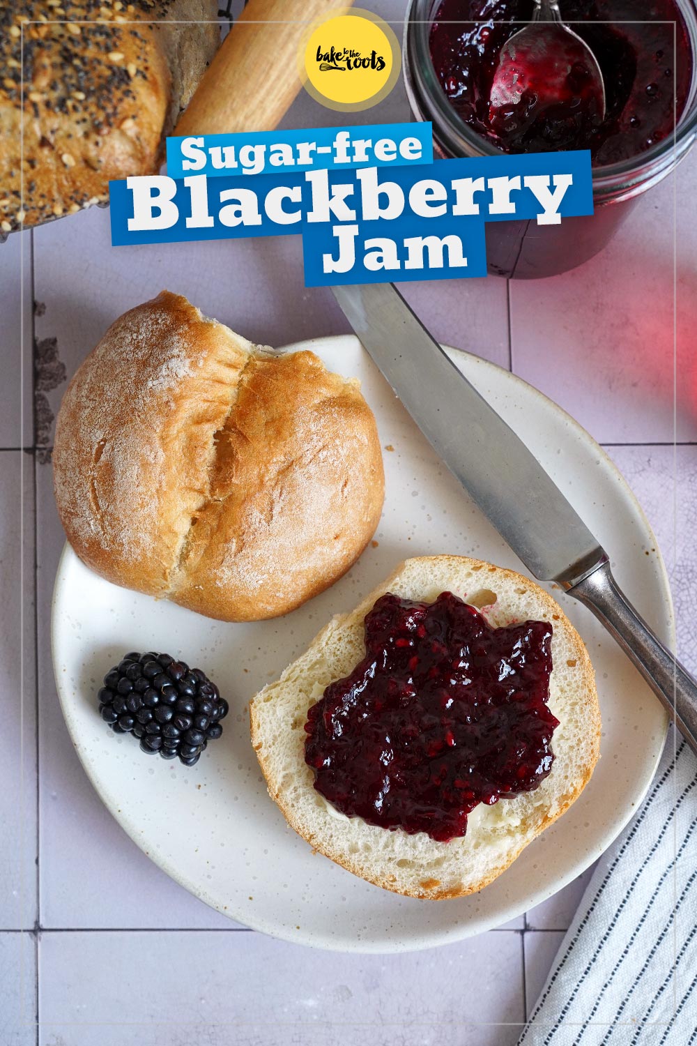 Sugar-Free Blackberry Jam | Bake to the roots