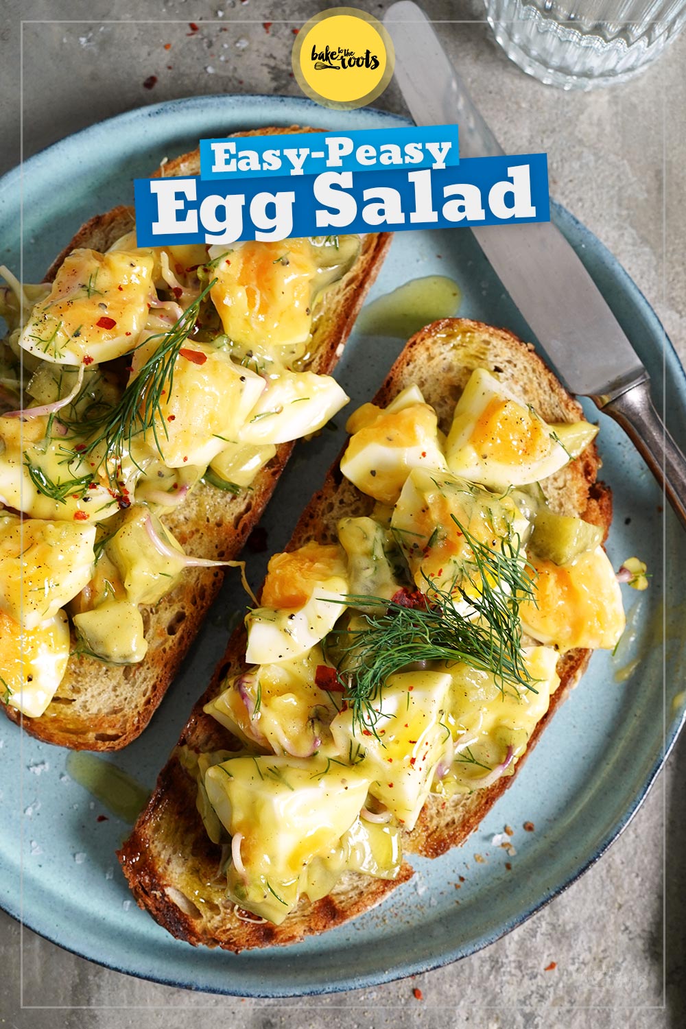 Egg Salad with Gherkins & Herbs | Bake to the roots