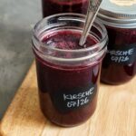 Einfache Kirschmarmelade mit Vanille (zuckerfrei) | Bake to the roots
