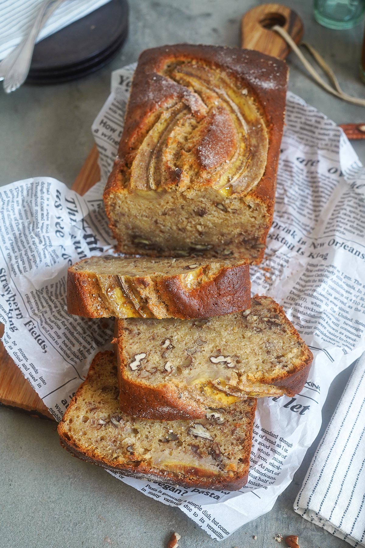 Pecan & Browned Butter Banana Bread | Bake to the roots