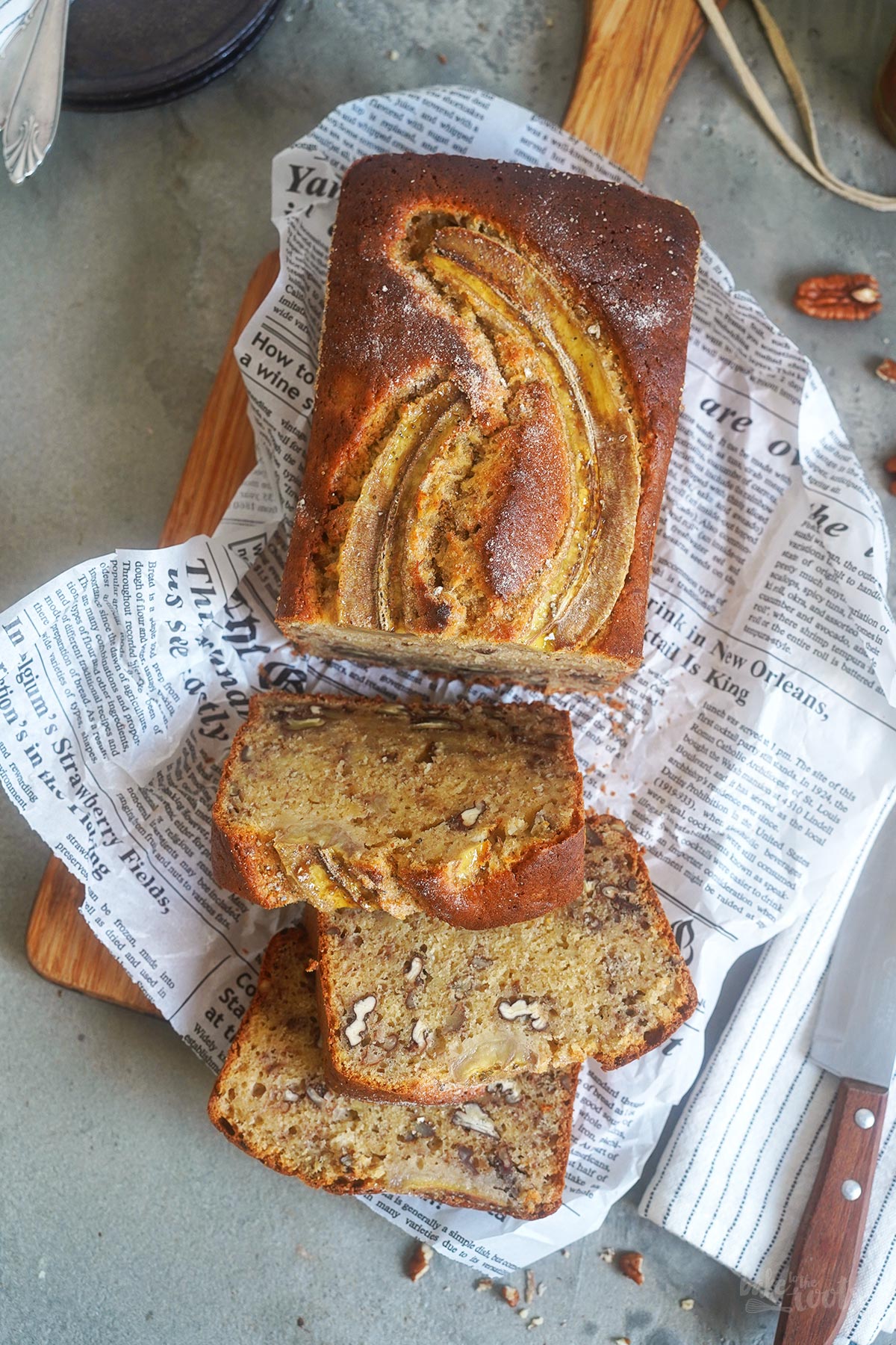 Pecan & Browned Butter Banana Bread | Bake to the roots