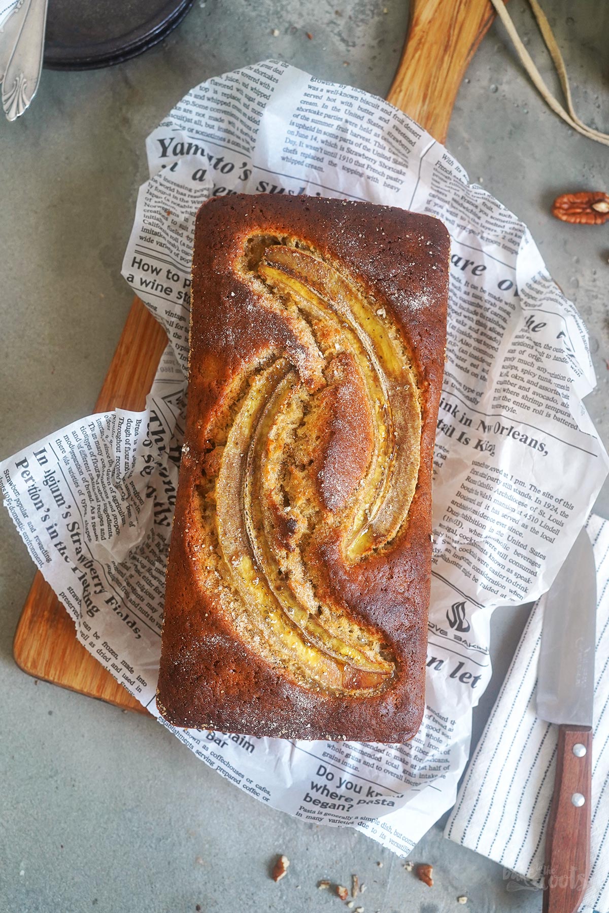 Pecan & Browned Butter Banana Bread | Bake to the roots