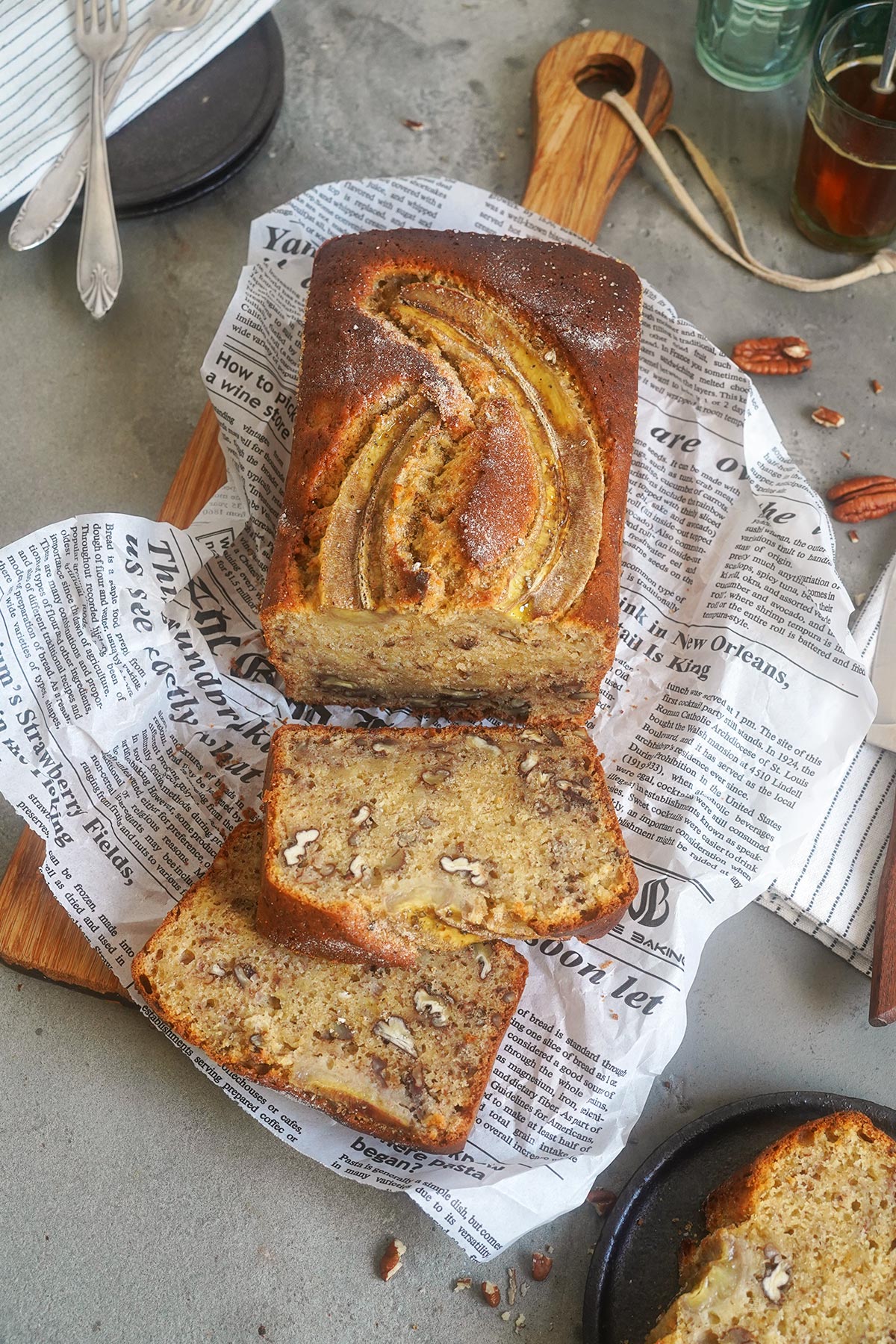 Pecan & Browned Butter Banana Bread | Bake to the roots