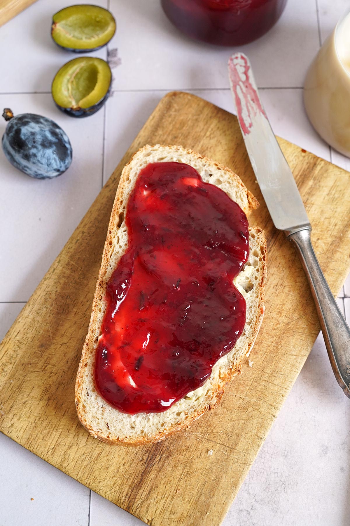 German Damson Plum Jam (no sugar added) | Bake to the roots
