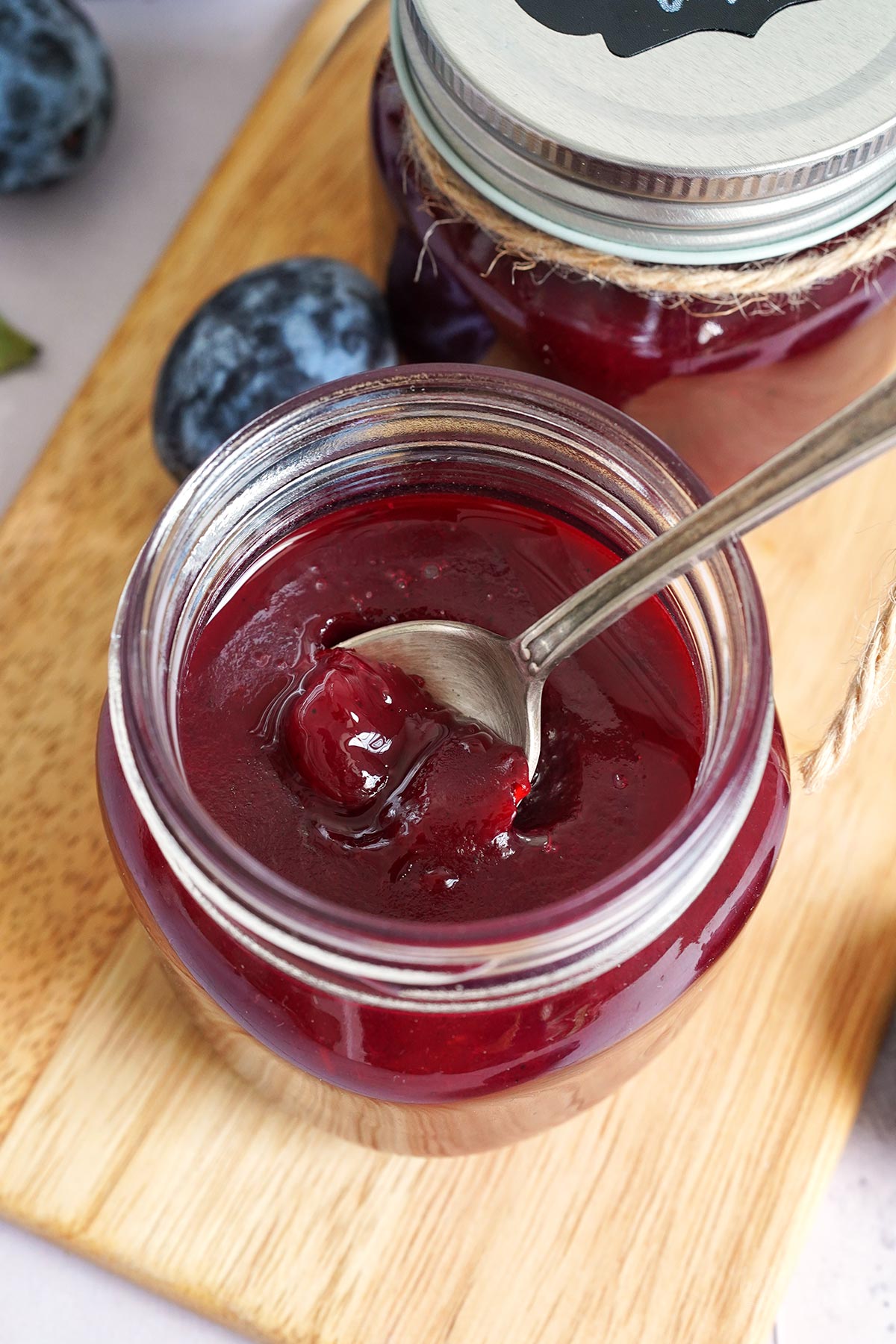 German Damson Plum Jam (no sugar added) | Bake to the roots