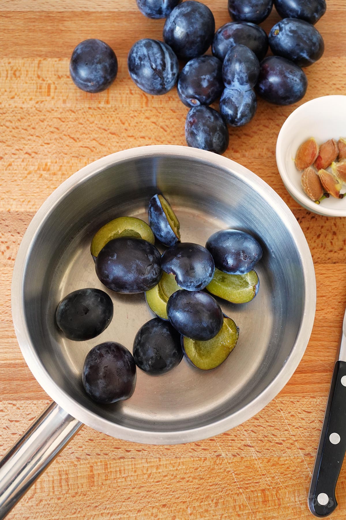 German Damson Plum Jam (no sugar added) | Bake to the roots