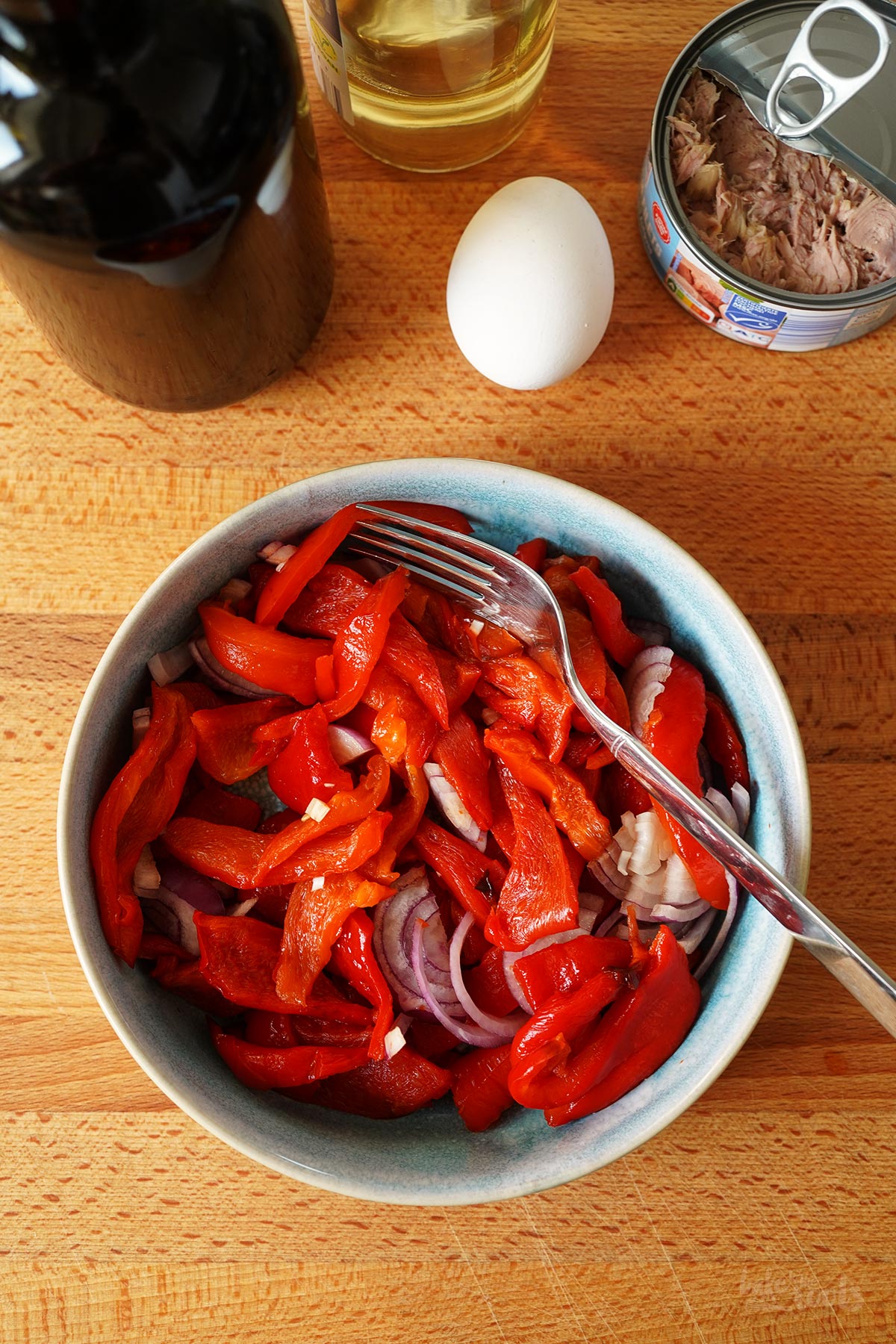 Geröstete Paprika & Thunfisch Salat (Tapas) | Bake to the roots