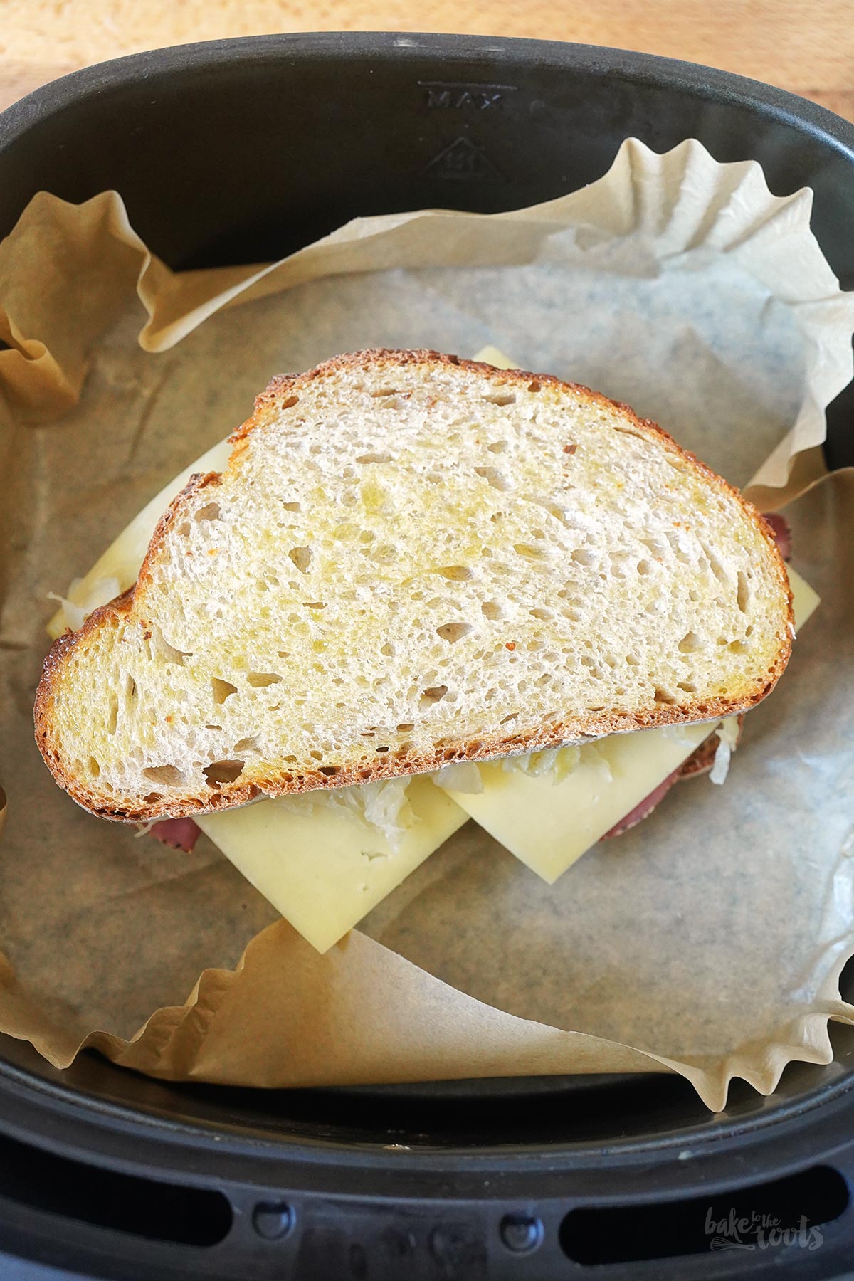 Einfaches Reuben Sandwich (AirFryer Version) | Bake to the roots