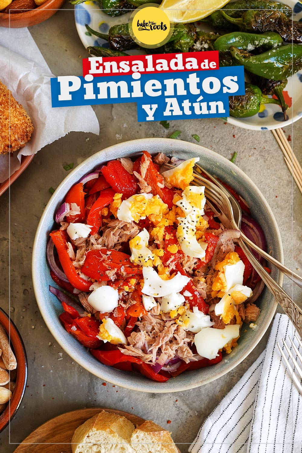Ensalada de pimientos y atún | Bake to the roots