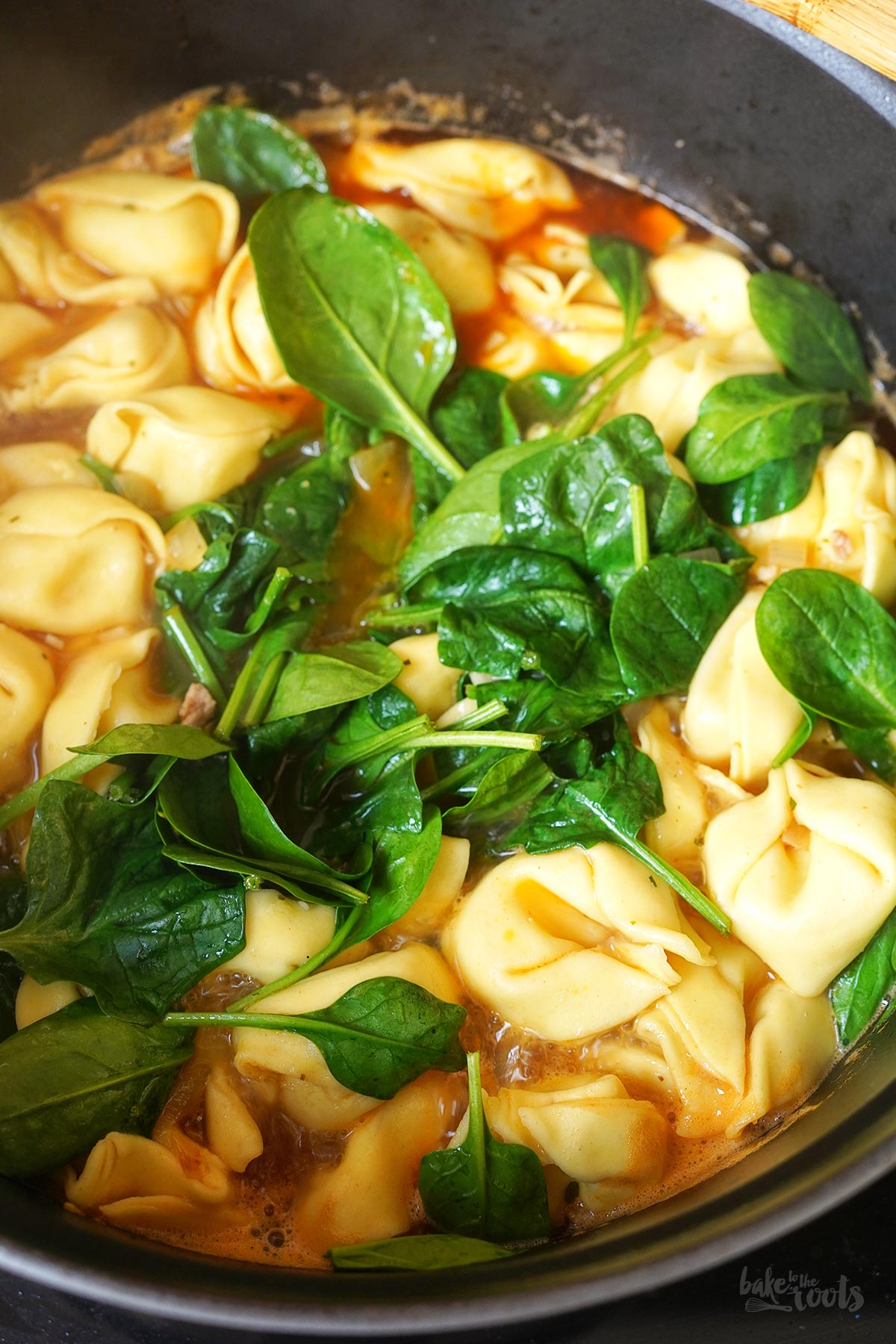 Hearty Sausage & Tortellini Soup | Bake to the roots
