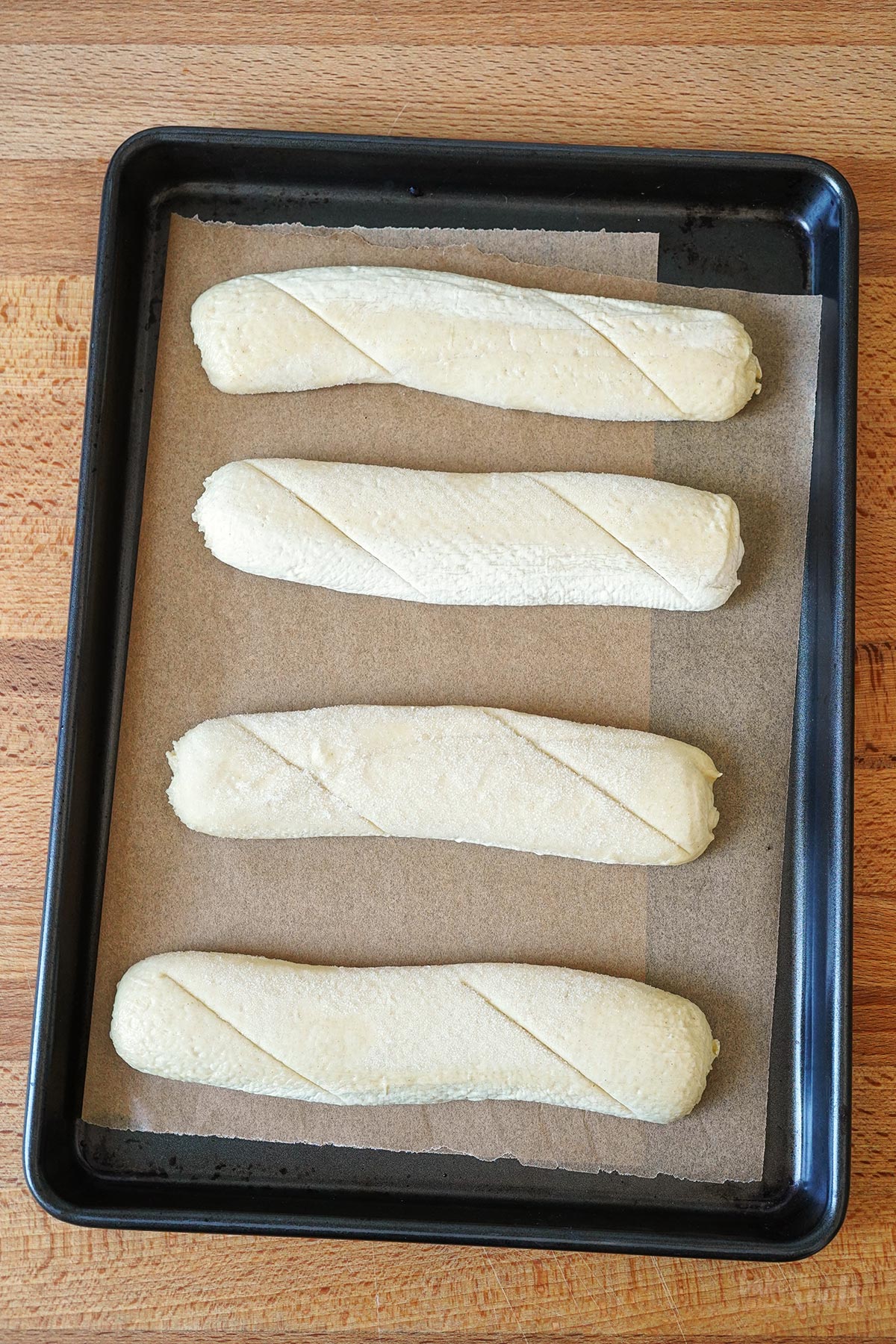Einfache Flammkuchen Laugenschiffchen | Bake to the roots