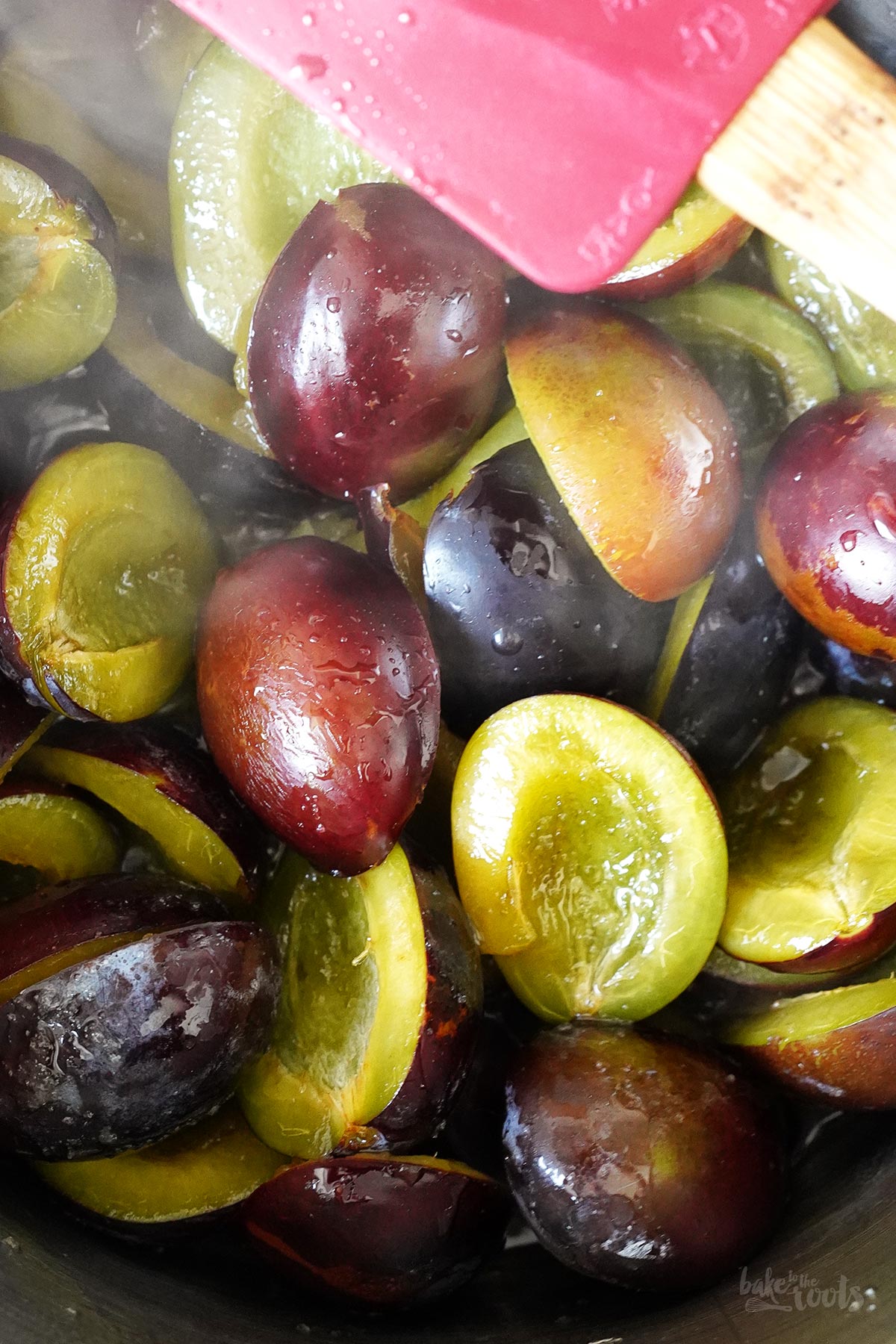 Baked Semolina Pudding with Damson Plums | Bake to the roots