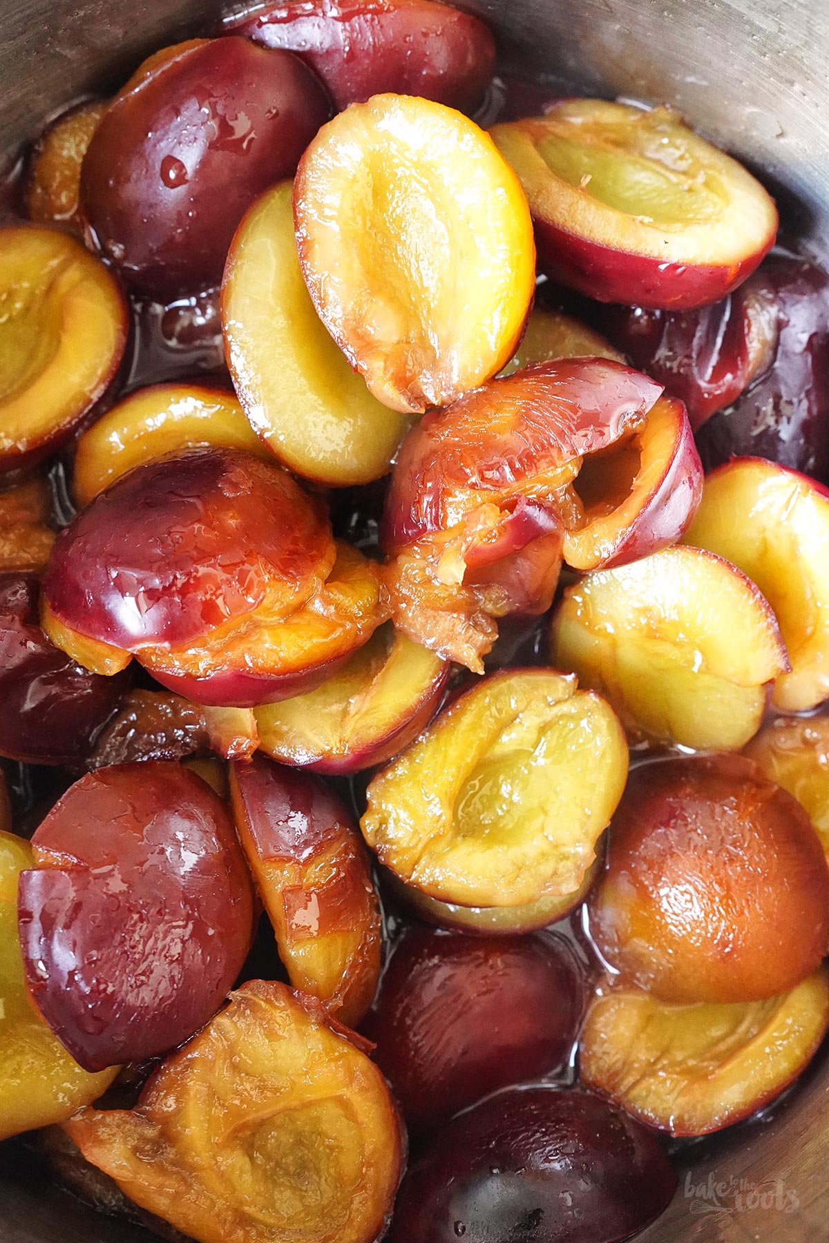 Baked Semolina Pudding with Damson Plums | Bake to the roots